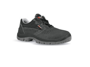 Scarpa antinfortunistica bassa UPower modello Movida camoscio nera